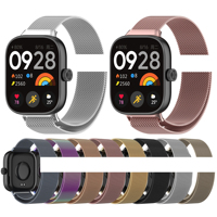 Bracelet métallique IVANHOE pour Xiaomi Redmi Watch 4 Bracelet de remplacement en maille boucle magnétique pour Xiaomi Mi Band 8 Pro 9 Pro Band