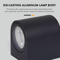 Lampe murale de décoration intérieure moderne Applique murale LED pour la maison en aluminium 90 20 Suspension nordique 80 Éclairage nordique GU10 30000 900
