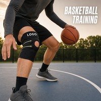 Genouillères de sécurité sportives OEM, rembourrages en SBR et Spandex, épaisses, professionnelles, respirantes, antidérapantes, fermeture auto-agrippante, unisexe, pour adultes.