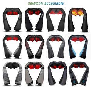 بالجملة شياتسو الرقبة والظهر مدلك 3D العجن الكتف والرقبة مدلك مع الحرارة لتخفيف الألم الأنسجة العميقة - Product Image 2