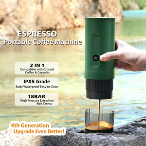 <span class=keywords><strong>Machine</strong></span> à <span class=keywords><strong>café</strong></span> à capsules expresso portable 2 en 1 18 bars Type-C Rechargeable pour le camping en plein air, les voyages, la maison, le bureau - Product Image 2