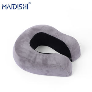 MAIDISHI WJ-162 Traagschuim Geweven U-vormig Oogmasker Nekkussen Draagbaar Massage Slaapmasker Hotel - Product Image 2