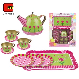Jeu <span class=keywords><strong>de</strong></span> rôle <span class=keywords><strong>de</strong></span> <span class=keywords><strong>cuisine</strong></span>, jeu <span class=keywords><strong>de</strong></span> thé en métal étamé, jouet sûr pour les enfants, jouets pour enfants, jeu <span class=keywords><strong>de</strong></span> thé - Product Image 1