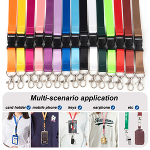 ストラップ付き,カスタム安いブレイクアウェイキーチェーンランヤードシルクスクリーンロゴ昇華ランヤードネックストラップ - Product Image 2