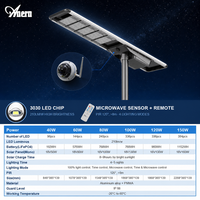 Anern Lampe solaire tout-en-un à faible consommation d'énergie, éclairage de rue LED extérieur, best-seller