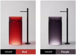 Lavabo transparente Monere superpopular con luz LED para lavabo independiente de centro comercial - Product Image 2