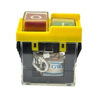 Interrupteur magnétique électromagnétique étanche AC250V 6A, bouton de démarrage de sécurité pour outils électriques, meuleuse, perceuse, remplacement