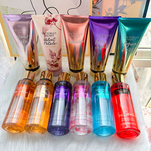 Perfume al por Mayor con Fragancia Floral y Frutal de 250 ml, Set de Perfume y Loción Corporal Personalizado al Estilo Victoria's <span class=keywords><strong>Secret</strong></span> para Mujer - Product Image 1