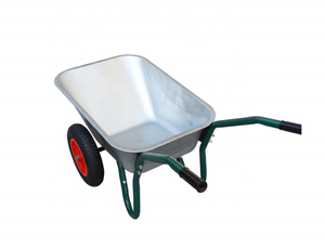 <span class=keywords><strong>Brouette</strong></span> à deux <span class=keywords><strong>roues</strong></span> en métal, <span class=keywords><strong>brouette</strong></span> de jardin, chariot de jardin, 100L, 160kg - Product Image 6