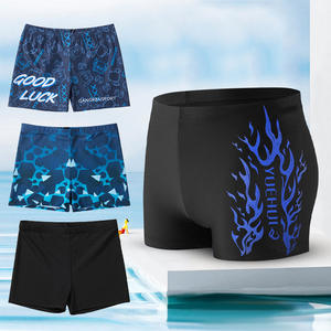 Maillot <span class=keywords><strong>de</strong></span> <span class=keywords><strong>bain</strong></span> long <span class=keywords><strong>de</strong></span> sport à trois points pour hommes Maillot <span class=keywords><strong>de</strong></span> <span class=keywords><strong>bain</strong></span> imprimé à motif solide Équipement <span class=keywords><strong>de</strong></span> style <span class=keywords><strong>boxer</strong></span> - Product Image 2