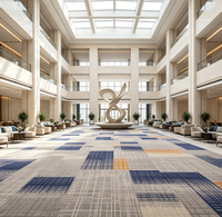 Otel Broadloom Jakarlı Halı 4m Kumaş Sırtlı Naylon Ses Yalıtımlı OEM ODM Özel Banket Lobisi Alanı