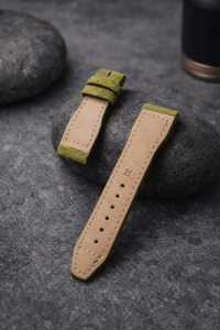 Correa de reloj deportiva de cuero de gamuza premium de 21 mm para reloj de piloto, cronógrafo, correa de repuesto de lujo para hombre y mujer - Product Image 5