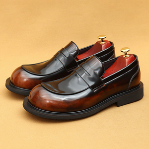 Zapatos de Vestir para Hombre, de Cuero Genuino, con Punta Cerrada, Estilo Británico, Brillantes, Elegantes y Formales - Product Image 2