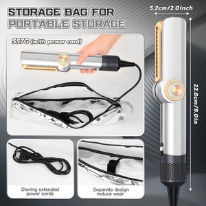 Uyisi Nouveau Lisseur de Cheveux en Céramique 2 en <span class=keywords><strong>1</strong></span> Arrivée Récente, Lisseur à Cheveux Sec/Humide, Sèche-Cheveux, Alimentation Électrique, Affichage LED avec Air - Product Image 2