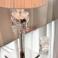 Lampe de table en cristal de luxe pour villa, lampe en cristal de haute qualité, style français, lampe de chevet pour chambre à coucher, lampes populaires au Moyen-Orient