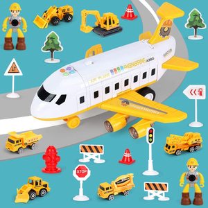 Ensemble de 25 jouets de <span class=keywords><strong>construction</strong></span> de transport, avions et véhicules pour enfants, camion jouet en métal moulé sous pression - Product Image 5
