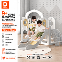 Ensemble de toboggan en plastique personnalisé pour enfants avec panier de basket, équipement de jeu sûr pour l'intérieur et l'extérieur, adapté aux tout-petits, à la maison et en maternelle