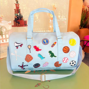 โลโก้ที่กำหน<span class=keywords><strong>ด</strong></span>เอง<span class=keywords><strong>สี</strong></span>ลูกกวา<span class=keywords><strong>ด</strong></span>ผ้าไนลอนปะตัวหนังสือถุงนอนกลางแจ้งกระเป๋าโท้ทกระเ<span class=keywords><strong>ป</strong></span>๋ายิมกระเป๋าโท้ทกระเ<span class=keywords><strong>ป</strong></span>๋าเดินทางสำหรับผู้หญิง - Product Image 3