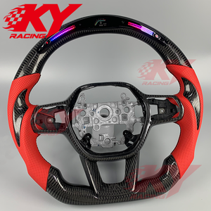 Volante Deportivo de Carreras con LED de Fibra de Carbono Personalizado para Honda Accord Civic 11.ª Generación Tipo R CRV EX Sport Sedan Acura Integra - Product Image 3