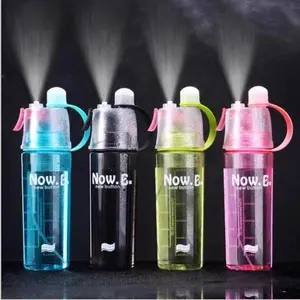 Garrafas de spray de logotipo personalizadas, venda quente, garrafas esportivas ao ar livre, refrigeração para baixo de garrafas do corpo