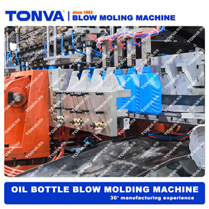 Moulage par soufflage de bouteille en plastique de jerrycan de HDPE faisant la machine avec la chaîne de production - Product Image 3