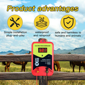 Cargador de Cerca Eléctrica, Energizador de Cerca Eléctrica para Ganado, Jardín, Vacas, Mascotas, Kit de Cargador de Cerca Eléctrica para Granja - Product Image 2