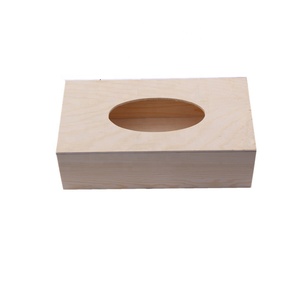 Accesorios de madera DIY: <span class=keywords><strong>Caja</strong></span> de pañuelos multifunción de tilo macizo y <span class=keywords><strong>MDF</strong></span> pulido, de color natural, con boca <span class=keywords><strong>rectangular</strong></span>/ovalada y ajustable. - Product Image 1