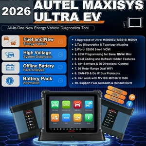 MaxiSYS Ultra EV 5-en-1 : Scanner de diagnostic VCMI pour tous systèmes, programmation ECU de véhicules électriques, hybrides et essence, outil de réparation OBD2 pour atelier automobile - Product Image 1