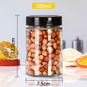 500ml rộng miệng thực phẩm cấp lọ thủy tinh với nắp kim loại cho nhà bếp lưu trữ của mật ong mứt dưa nước sốt lọ - Product Image 6