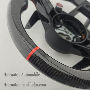 Accesorios Interiores para Automóviles en Oferta, Volante de Cuero con Fibra de Carbono y Botón de Encendido, Compatible con Audi R8 - Product Image 2