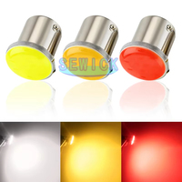 Ampoule LED de voiture P21W 1156 Ba15s 1157 Bay15d, clignotant COB 12V blanc jaune rouge, feux de recul, feux de stationnement, feux de freinage