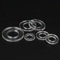 Din Standard M2 M3 PVC POM Fixation Plastique Anneau Plat Rondelles Plaines Joint Mince Isolation Entretoise Transparente Joint Nylon