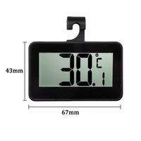 Termómetro para refrigerador, termómetro digital para nevera, termómetro para habitación, resistente al agua, pantalla LCD grande