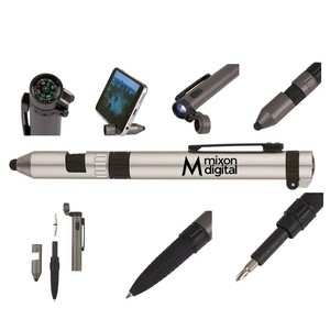Stylo multifonction 6 en <span class=keywords><strong>1</strong></span> avec logo personnalisé, stylet, support de téléphone, tournevis - Product Image 2