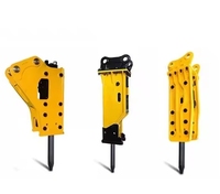 Brise-roche hydraulique pour mini-excavatrice avec moteur, construction en acier allié pour excavatrices de 1 à 50 tonnes