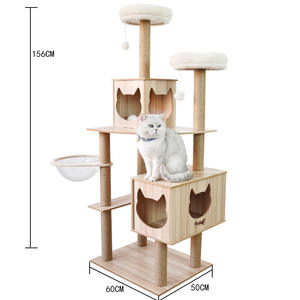 Arbre à chat moderne de luxe, grande maison pour chat, meubles modernes pour animaux de compagnie, tour d'escalade pour chat - Product Image 4