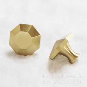 <b>Copper</b> Handle Octagonal Drawer Furniture <b>Knob</b> Minimalist Design Durable Solid <b>Copper</b> Hardware - Product Image 1