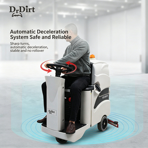 Commercial Lithium Battery-powered Heavy-duty Ride-on Floor <b>Scrubber</b> Machine Wet Floor Cleaning Equipment for Warehouse - Product Image 4