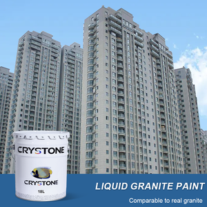 Vernice per pareti esterne <span class=keywords><strong>con</strong></span> rivestimento liquido acrilico ecologico <span class=keywords><strong>con</strong></span> struttura in marmo e effetto Spray in granito grezzo per uso esterno - Product Image 2