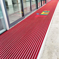 Alfombra de Aluminio Moderna Hecha a Mano, Antideslizante, Lavable, de 2 cm de Grosor, Impermeable, con Patrón Geométrico y Respaldo de Goma Antideslizante para Mascotas