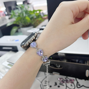 Bracelet de montre de luxe en strass, chaîne métallique scintillante pour IWatch Ultra/<span class=keywords><strong>SE</strong></span>/9/8/7/6/5/4/3/2/1 - Product Image 3
