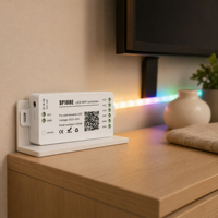 Contrôleur LED WiFi Pixel DC5-24V 2048 Pixels, Contrôle par Application, Mode AP STA, Mémoire de Dernière Position pour Éclairages de Scène et Accessoires d'Éclairage