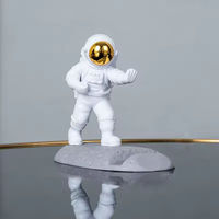 Support de téléphone portable au design créatif de dessin animé 3D d'astronaute, support de tablette cool et amusant, étanche, pour le jeu sur bureau et l'utilisation au lit