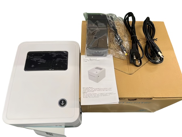 110mm Express Waybill Shipping Thermal Label Printer Logistics Industry 3 Inches Adhesive Sticker Barcode Printer USB Stock