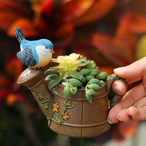 Pots de fleurs d'oiseaux de <span class=keywords><strong>jardin</strong></span> créatifs Offre Spéciale, pot de fleurs succulentes, personnalité, micro-pots de plantes de paysage pour décoration de <span class=keywords><strong>jardin</strong></span> - Product Image 2