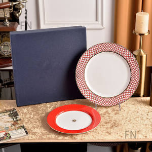 Assiette en céramique pour cuisine occidentale européenne, idéale pour hôtels, restaurants, petit-déjeuner, desserts et steaks - Product Image 4