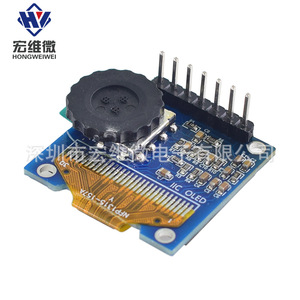 Módulo de Pantalla OLED Hongwei Micro de 0.96 Pulgadas, Interfaz I2C, Resolución 128x64, Montaje en PCB - Product Image 3