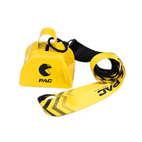 Cloche à main en métal personnalisée avec logo OEM, couleur au choix, design sur mesure, cordon en ruban de 3 pouces, pour événements sportifs et fêtes
