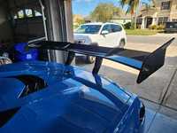 Aileron arrière en fibre de carbone sèche à ajustement parfait pour Chevrolet Corvette C8 Z06 au style Zr1, aileron arrière haut