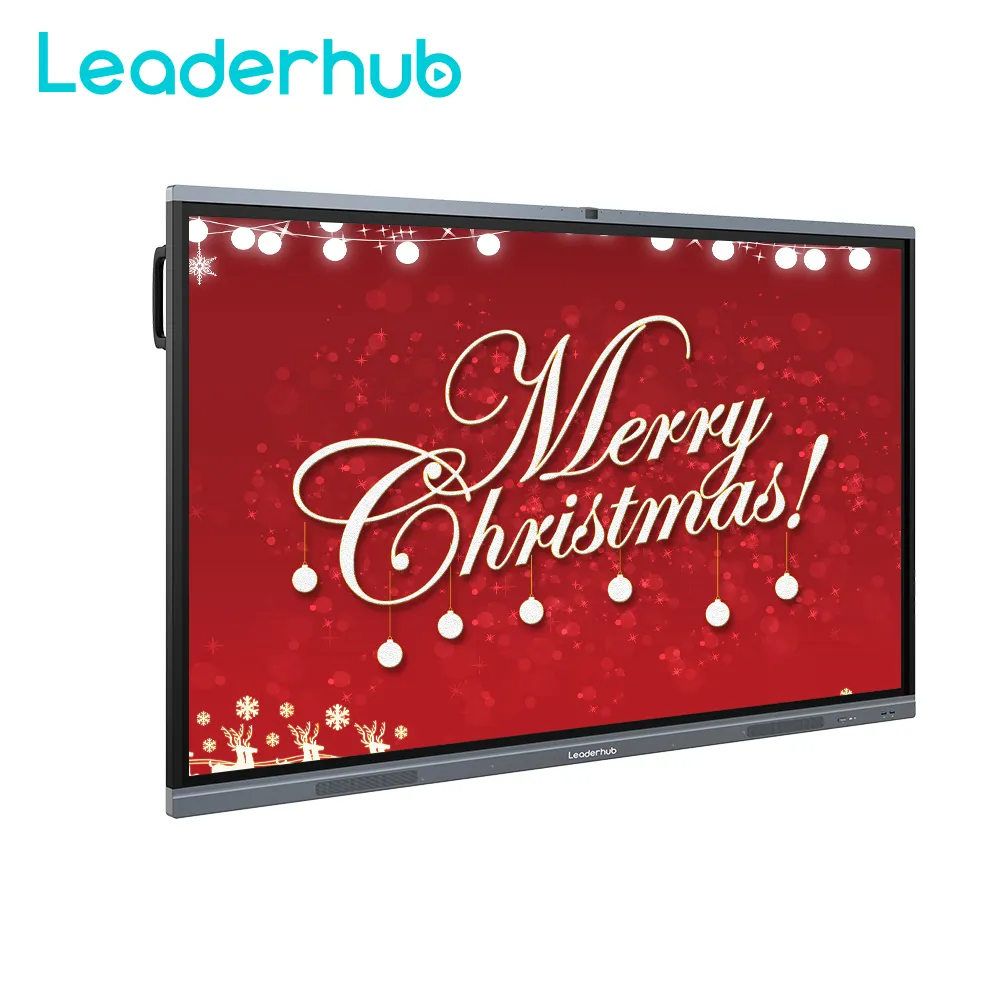 Leaderhub Betrouwbare Leverancier 65 Inch Infrarood Touchscreen Whiteboard Interactieve Tv Led Display Smart Board 20 Punten Touch